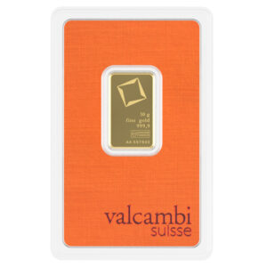 Valcambi 10 Gram .9999 Fine Gold Bar (In Assay)