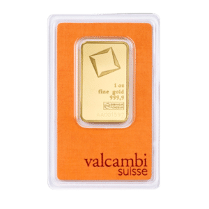 Valcambi 1oz .9999 Fine Gold Bar (In Assay)