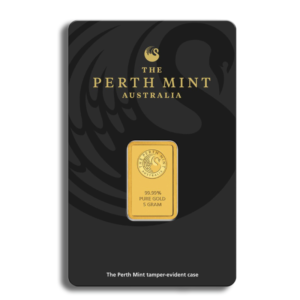 Perth Mint 5 Gram .9999 Fine Gold Bar (In  Assay)