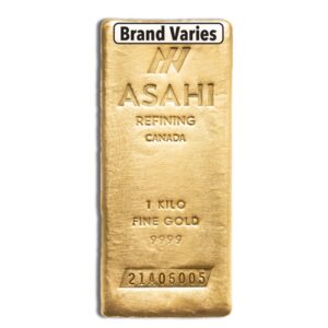 1 kilo Gold Bar - Brand Varies .9999