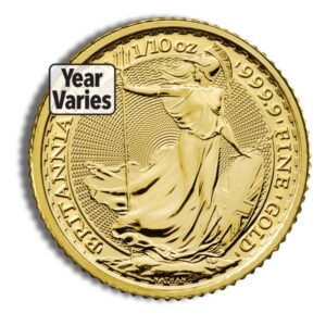 1/10 oz Gold Britannia (Year Varies)