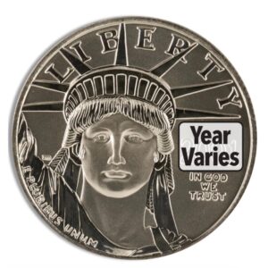 1/2 oz Platinum Eagle Coin – BU (Year Varies)