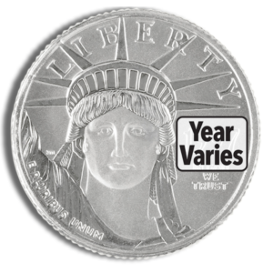 1/10 oz Platinum Eagle Coin – BU (Year Varies)