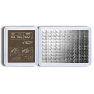 Valcambi 100 x 1 Gram Silver CombiBar™ (In Assay)